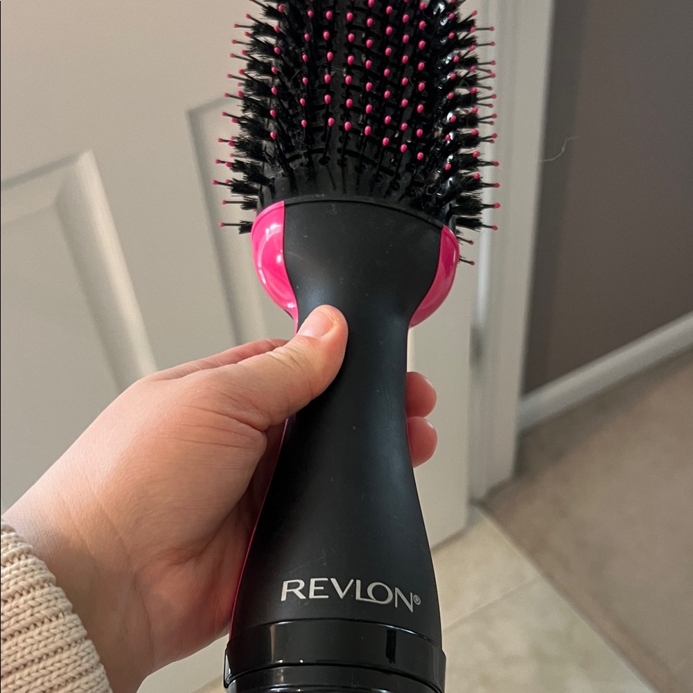 Revlon Black and Pink Hair Dryer Brush
